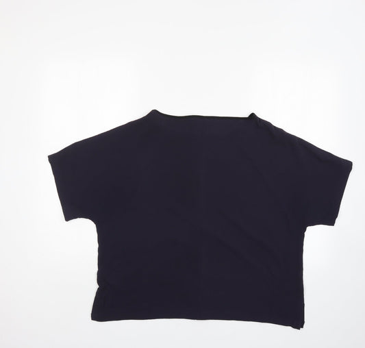 M&S Womens Blue Basic Blouse Size 14