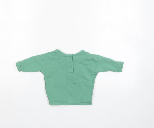 M&S Baby Green Pullover Jumper Size 0-3 Months