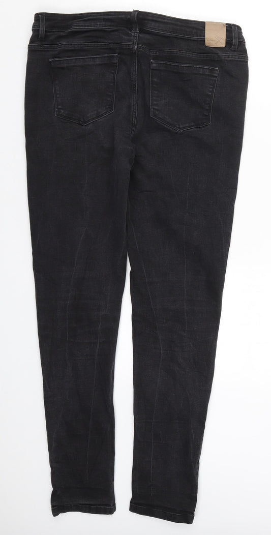 Promod Womens Black Denim Skinny Jeans Size 34 in L29.5 in