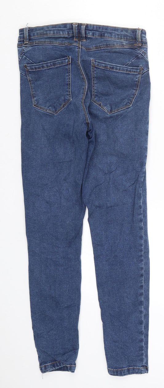 Preworn Womens Blue Denim Skinny Jeans Size 6 L26 in