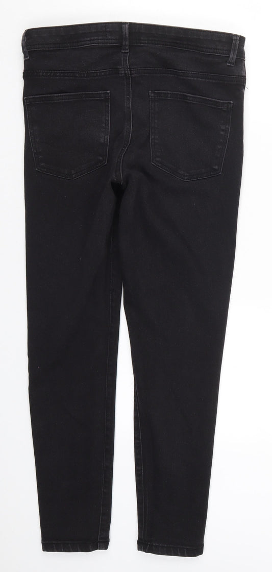 Denim Co Womens Black Denim Skinny Jeans Size 14 L27 in
