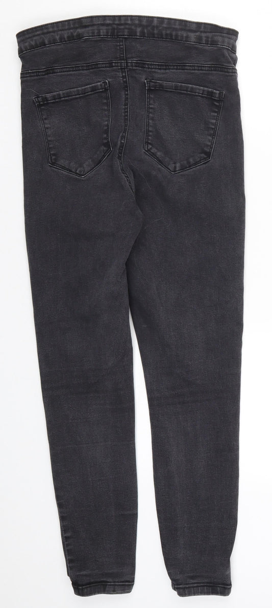 Denim Co Womens Grey Denim Skinny Jeans Size 14 L25 in