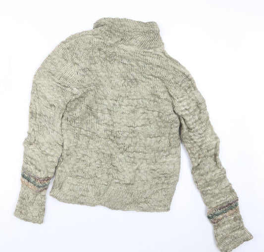 Genoa Womens Brown Knit Jacket Size M