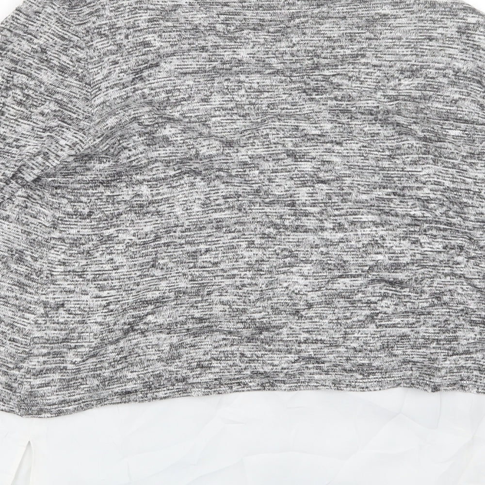 Oasis Womens Grey Knit Pullover Jumper Size S