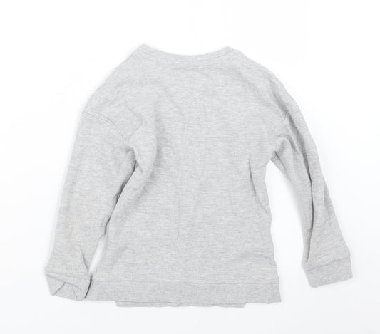 George Boys Grey Pullover Jumper Size 5-6 Years