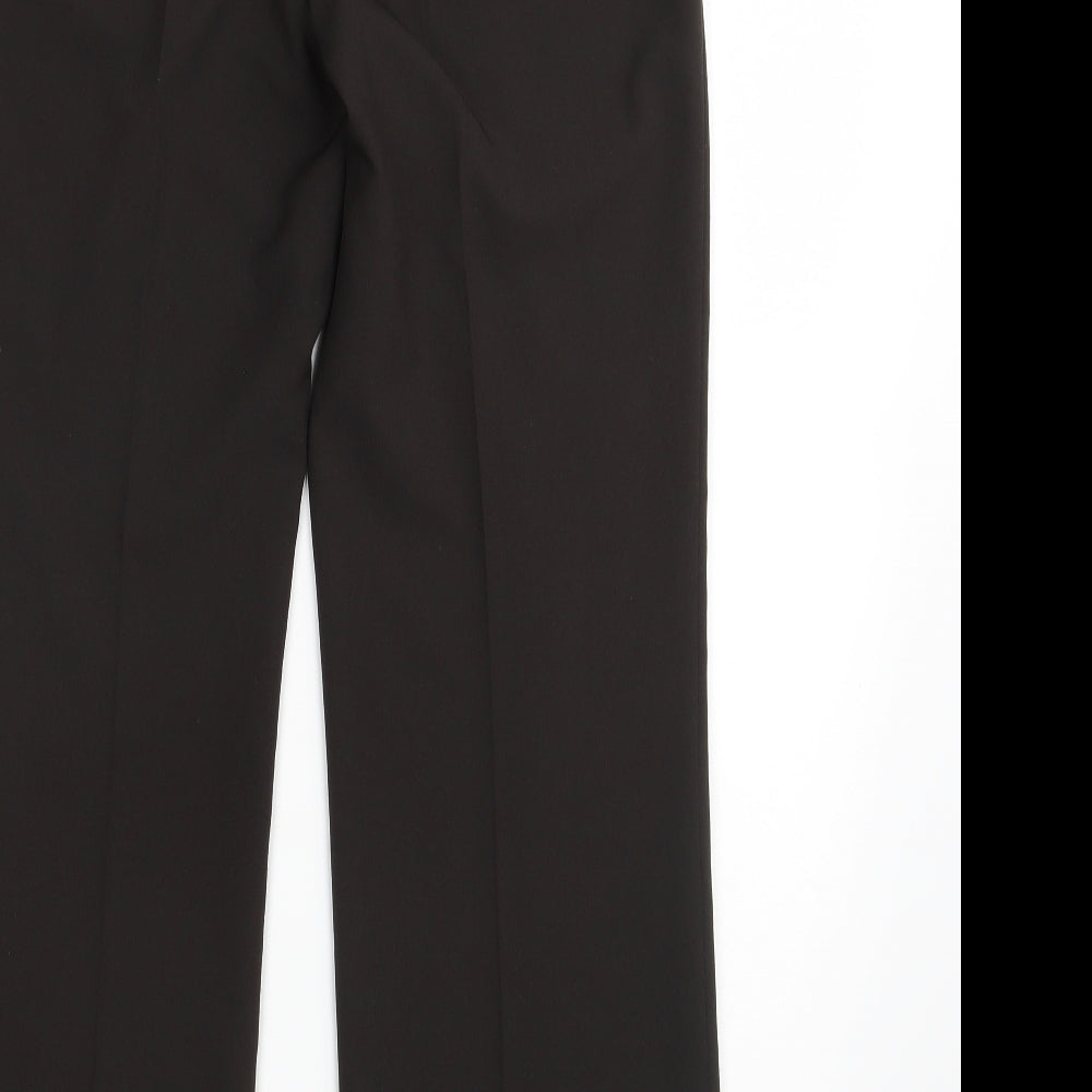 M&S Womens Black Dress Pants Trousers Size 10 L30 in