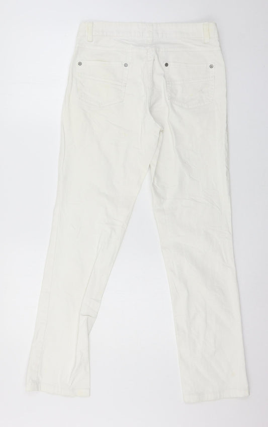 Cecila Classics Womens White Denim Skinny Jeans Size 8 L29 in