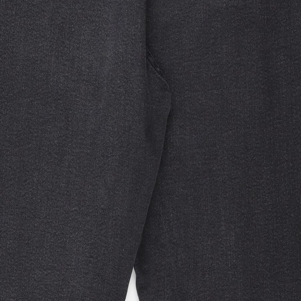 Denim & Co. Womens Grey Denim Skinny Jeans Size 14 L26 in