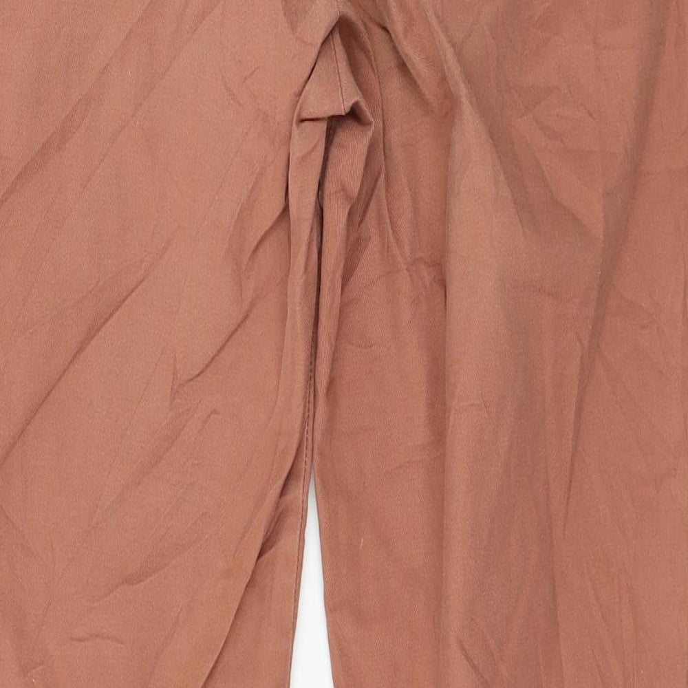United Colors of Benetton Womens Orange Chino Trousers Size 12 L27 in