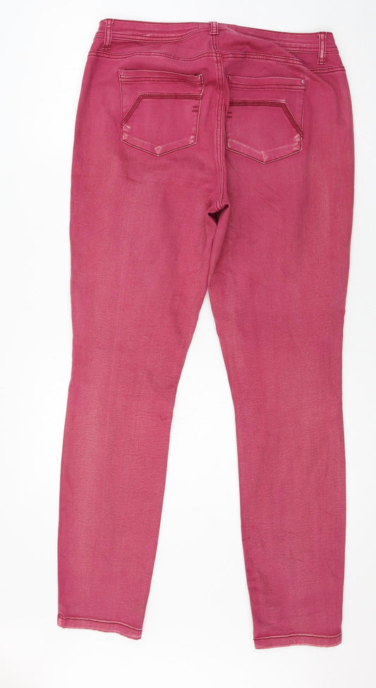 Street One Womens Pink Denim Skinny Jeans Size 34 in L31 in