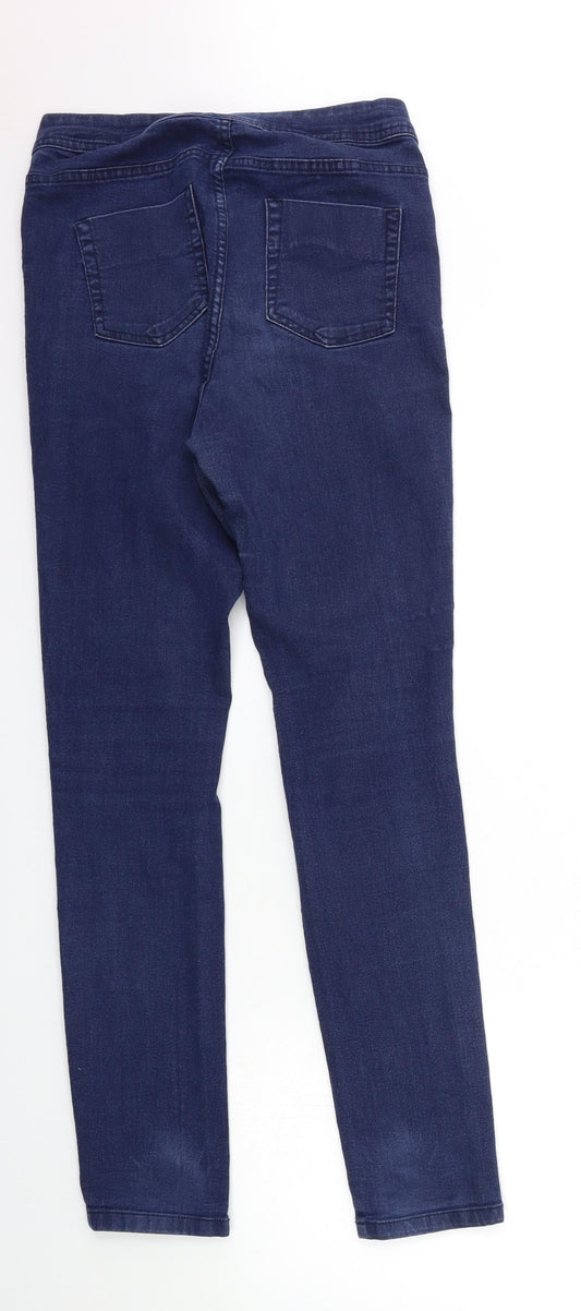 ESMARA Womens Blue Denim Skinny Jeans Size 12 L31 in