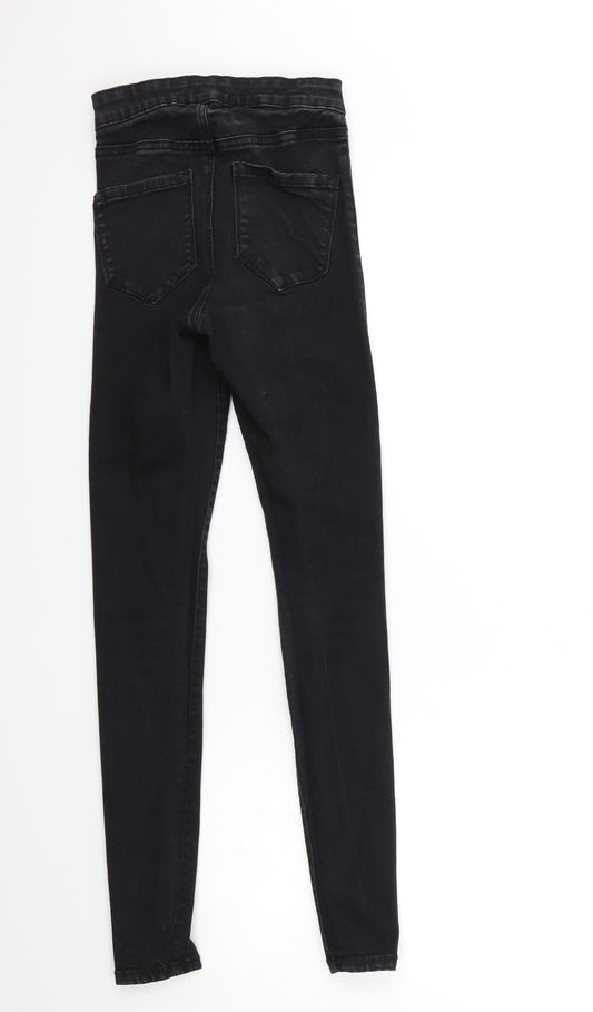 Denim & Co. Womens Black Denim Skinny Jeans Size 8 L29 in