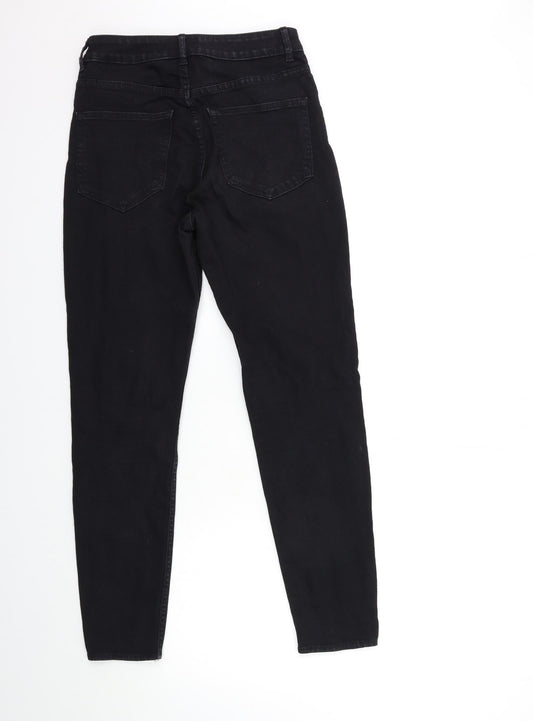 H&M Womens Black Denim Skinny Jeans Size 8 L28 in