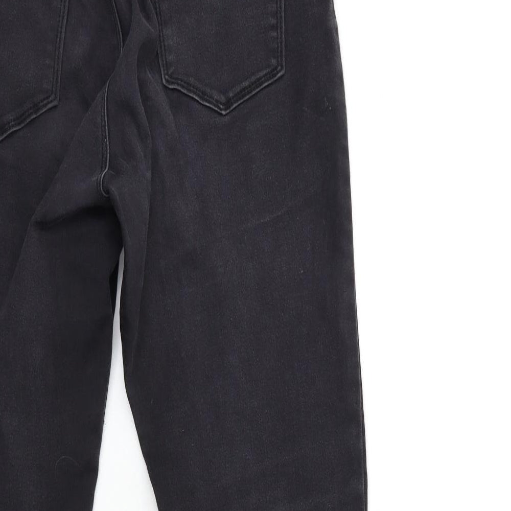 Preworn Womens Black Denim Skinny Jeans Size 30 in L28 in