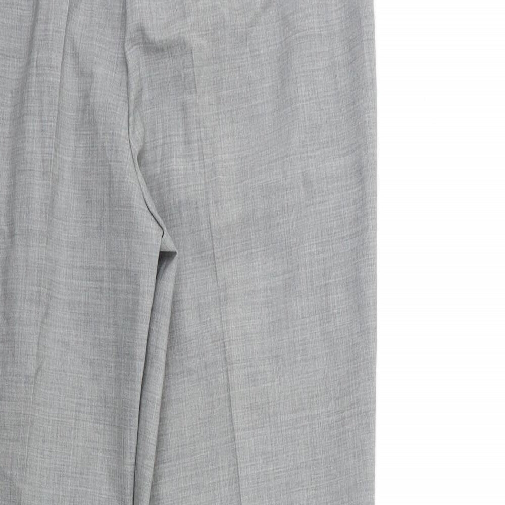 just for me Womens Grey Trousers Size 10 L30 in