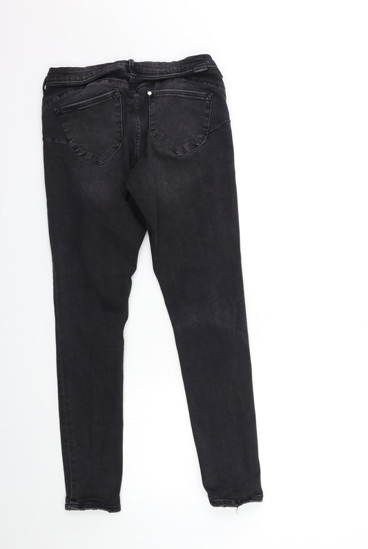 H&M Womens Black Denim Skinny Jeans Size 29 in L30 in