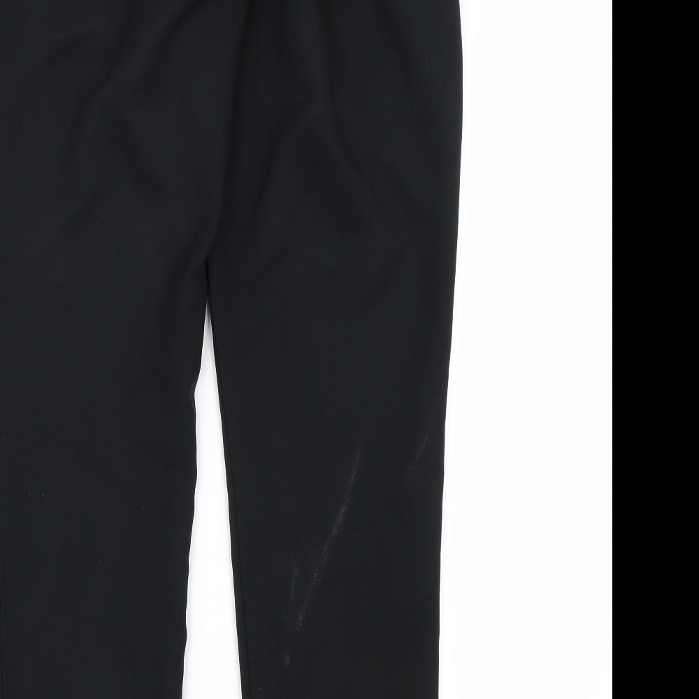 Preworn Womens Black Trousers Size 8 L25 in