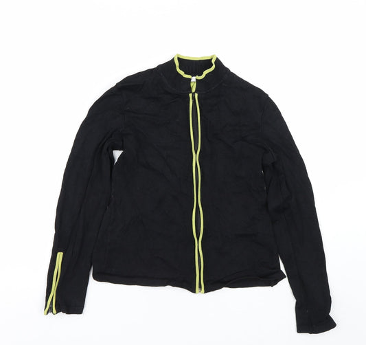 Tess Womens Black Full Zip Sweatshirt Size M