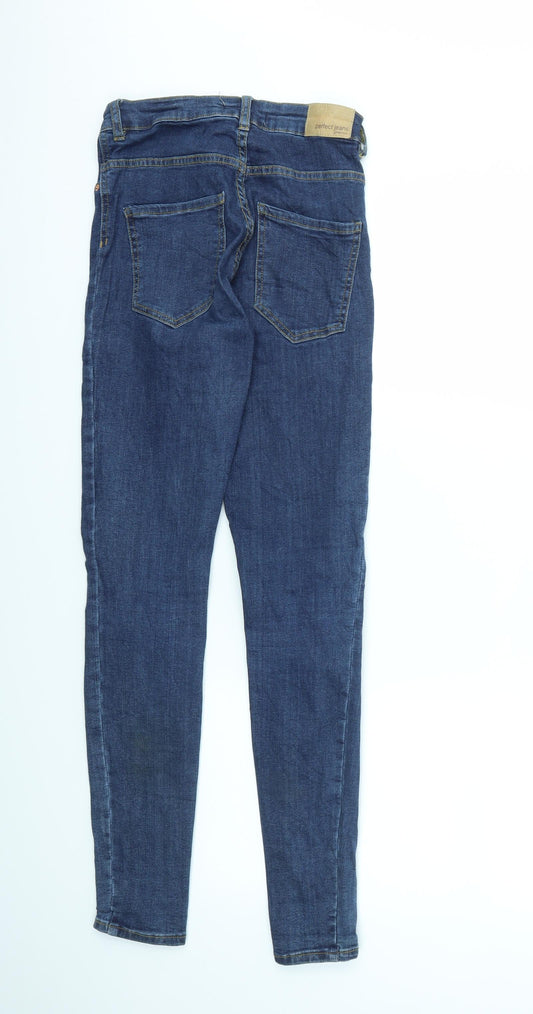Perfect Jeans Womens Blue Skinny Jeans Size M L29 in