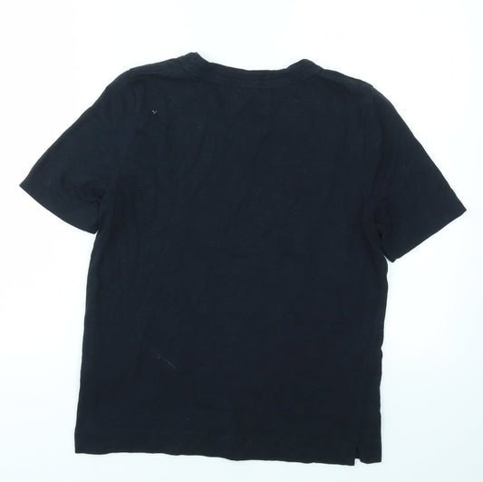 WHISTELS Womens Black Basic T-Shirt Size S
