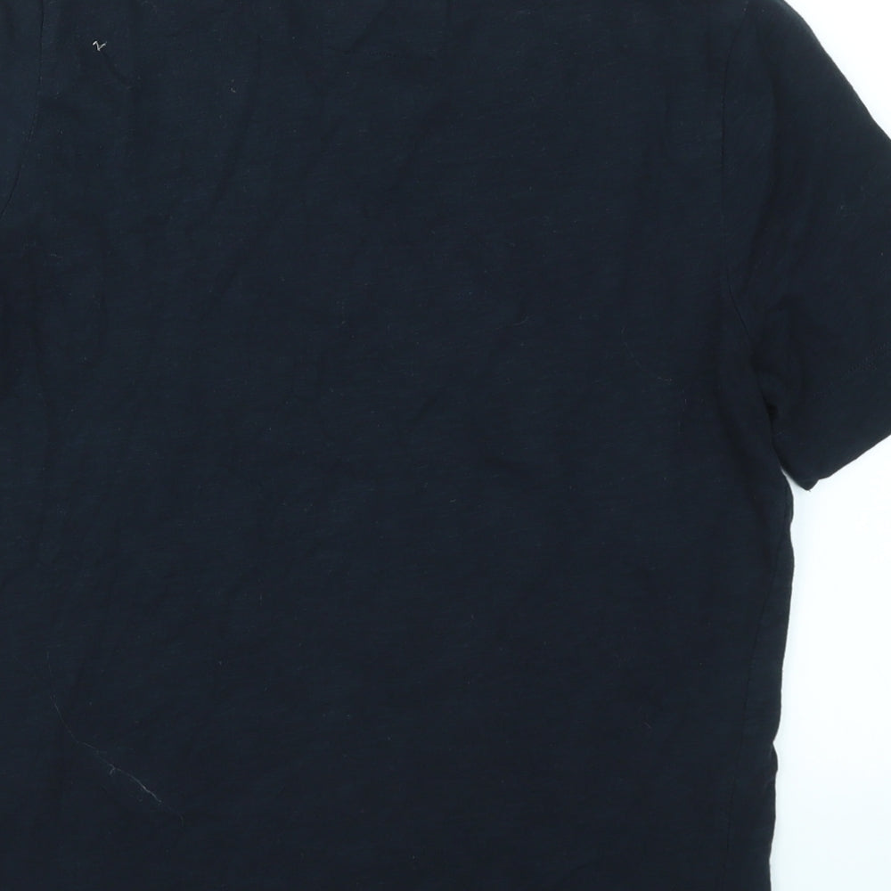 WHISTELS Womens Black Basic T-Shirt Size S