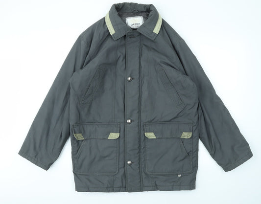ALDON Mens Grey Jacket Coat Size S