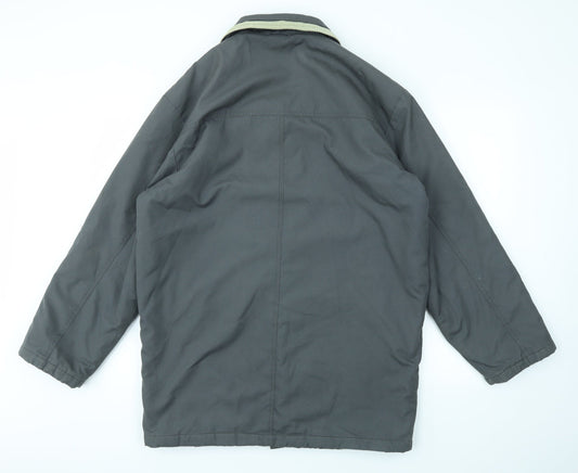 ALDON Mens Grey Jacket Coat Size S