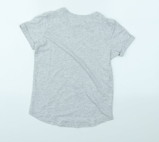 George Boys Grey Basic T-Shirt Size 8-9 Years