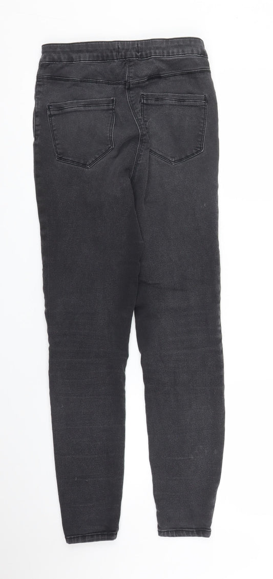 Papaya Womens Black Denim Skinny Jeans Size 10 L26 in