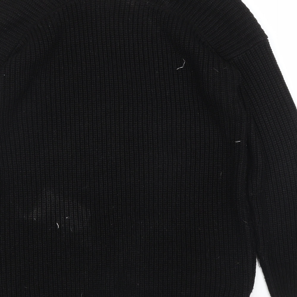 New Look Womens Black Pullover Jumper Size S