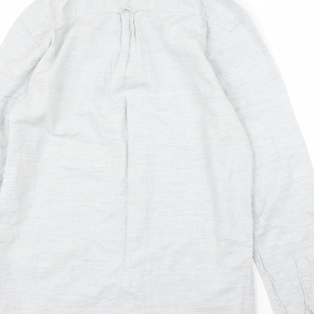 New Look Mens Grey Button-Up Size S