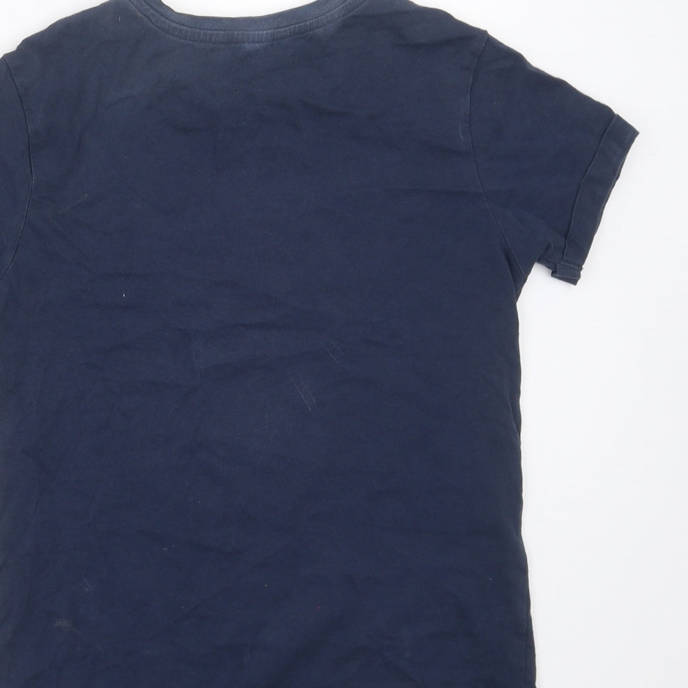 George Boys Blue Basic T-Shirt Size 9-10 Years - frog