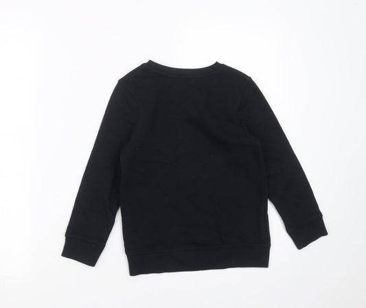 George Boys Black Pullover Sweatshirt Size 5-6 Years - bear