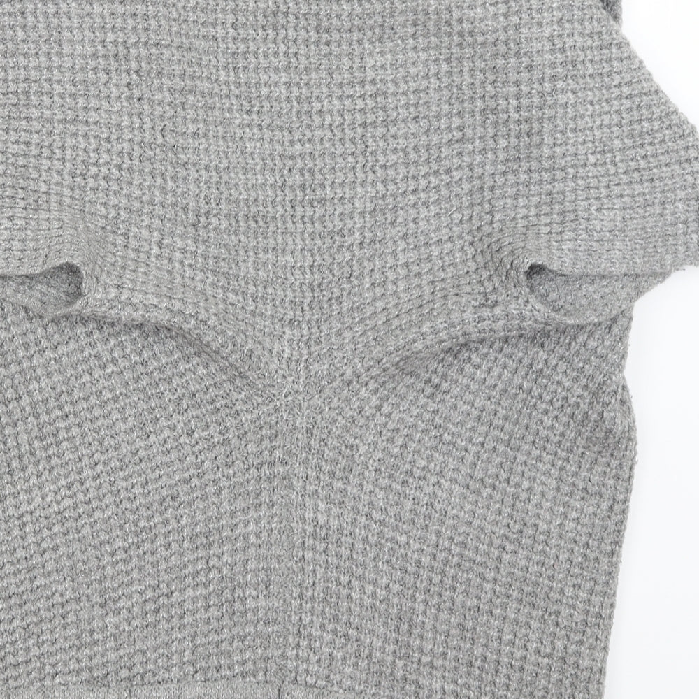 Papaya Womens Grey Cardigan Jumper Size 12
