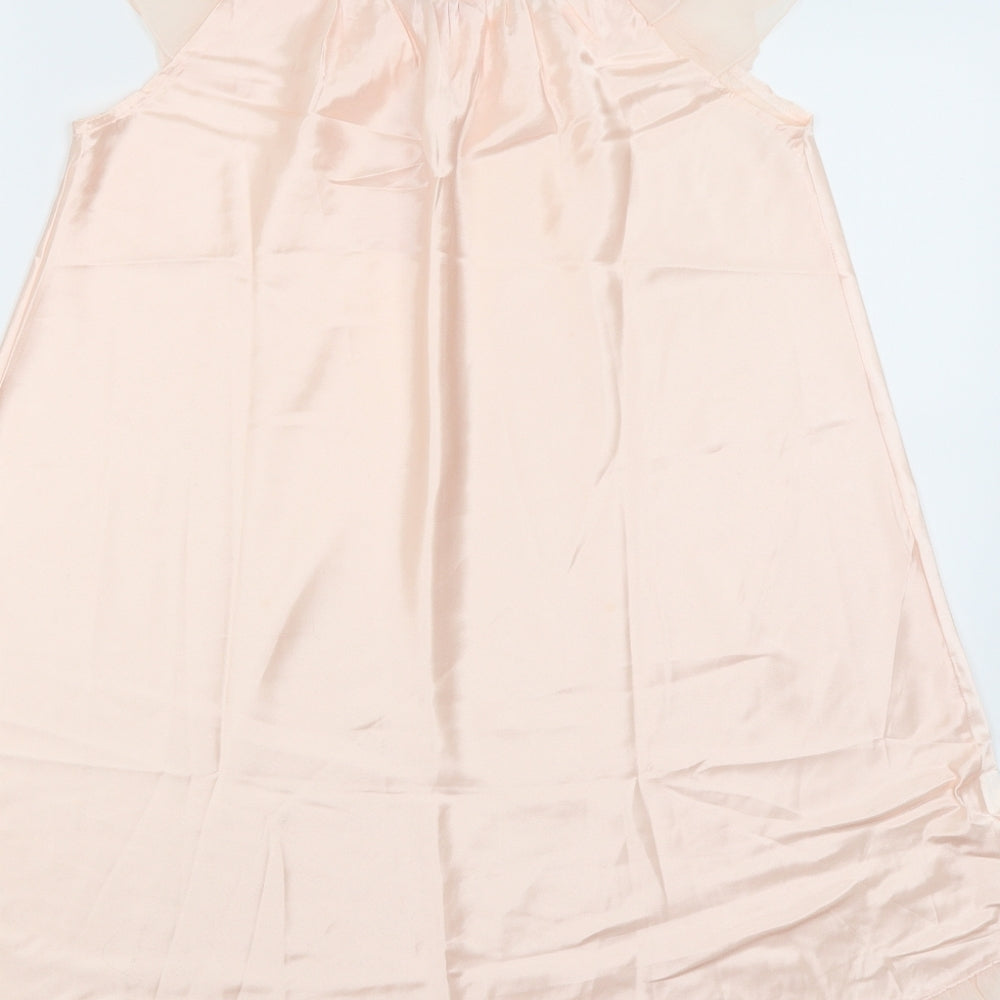 My Dream Womens Pink Solid Top Nightshirt Size M