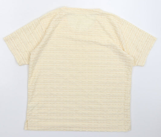 Preworn Womens Yellow Basic T-Shirt Size M