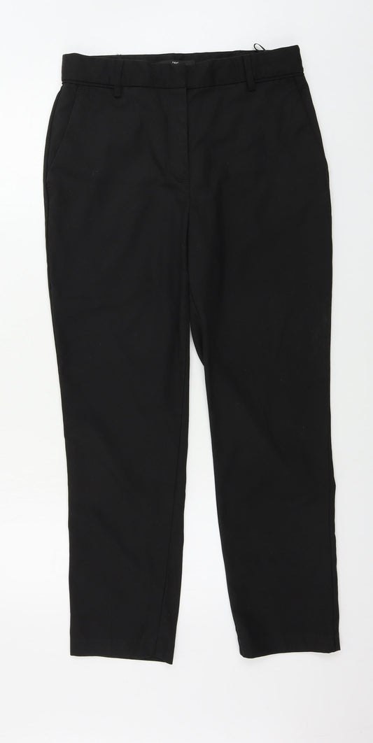 NEXT Womens Black Trousers Size 10 L27 in