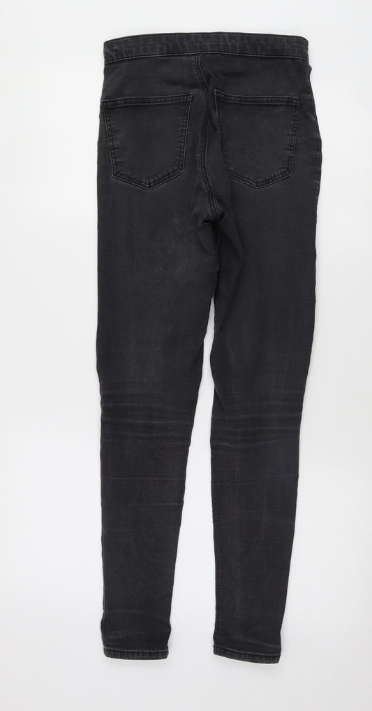 Topshop Womens Black Skinny Jeans Size 28 L28 in
