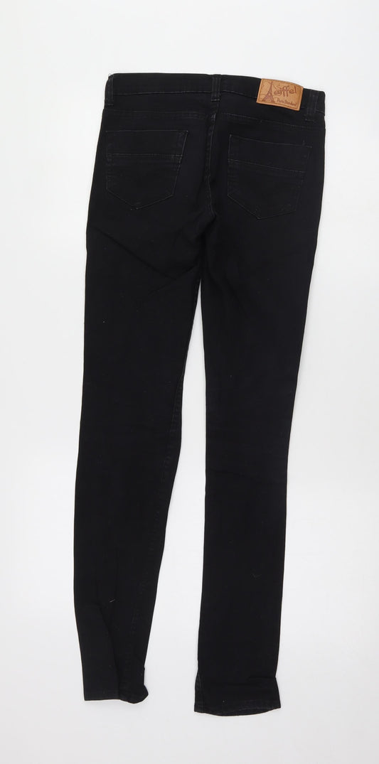 Preworn Womens Black Skinny Jeans Size 30 L31 in