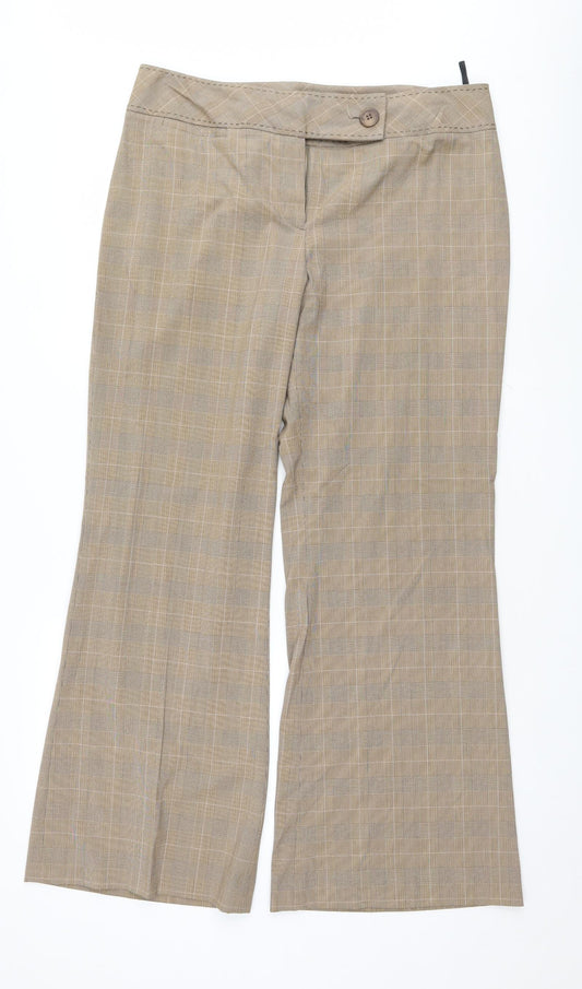Dunnes Stores Womens Brown Trousers Size 16 L31 in