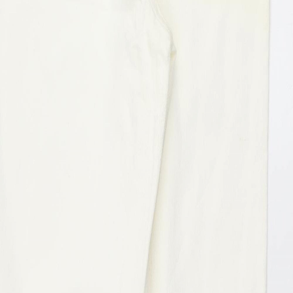 Preworn Womens White Straight Jeans Size 10 L28 in