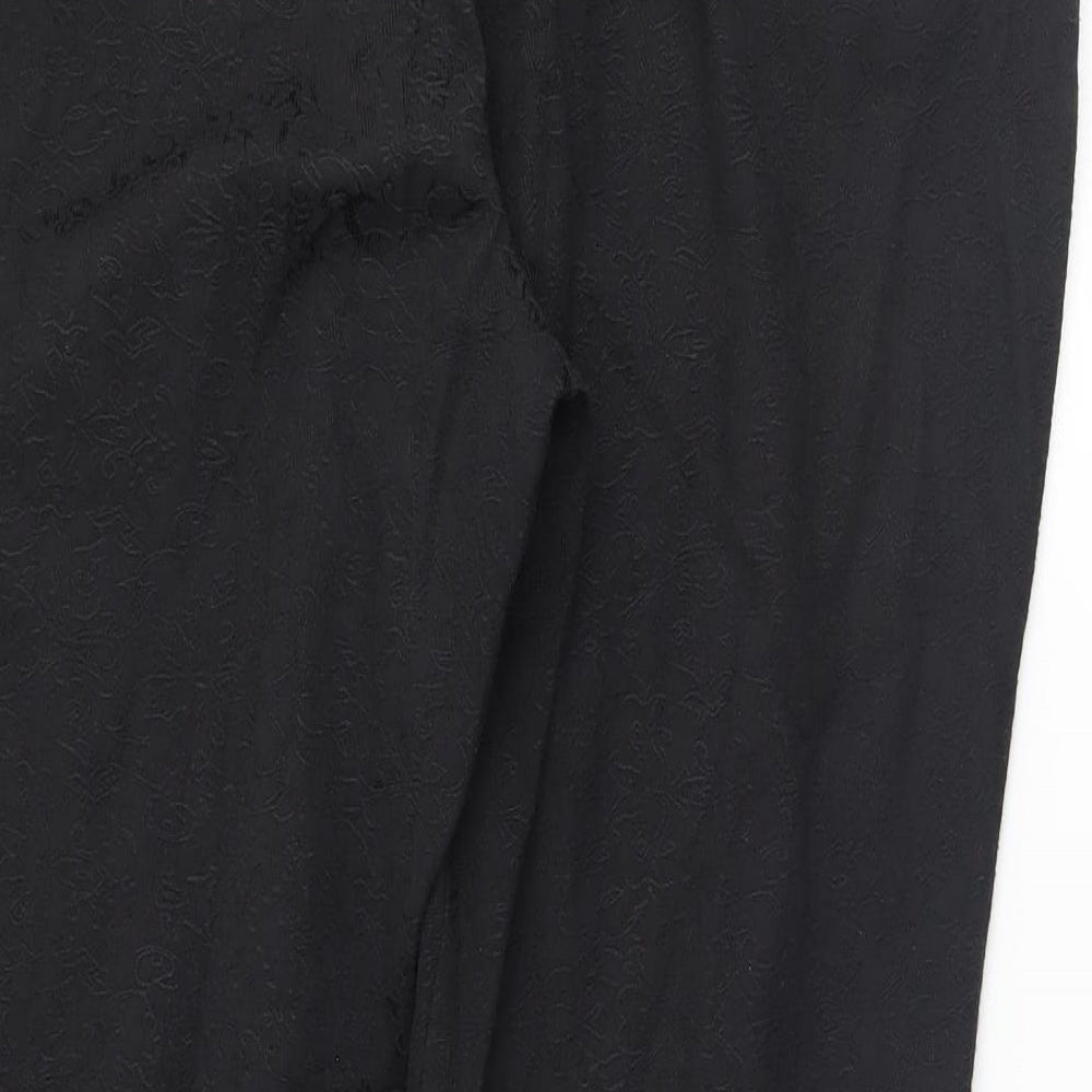 David Emanuel Womens Black Trousers Size 14 L27 in