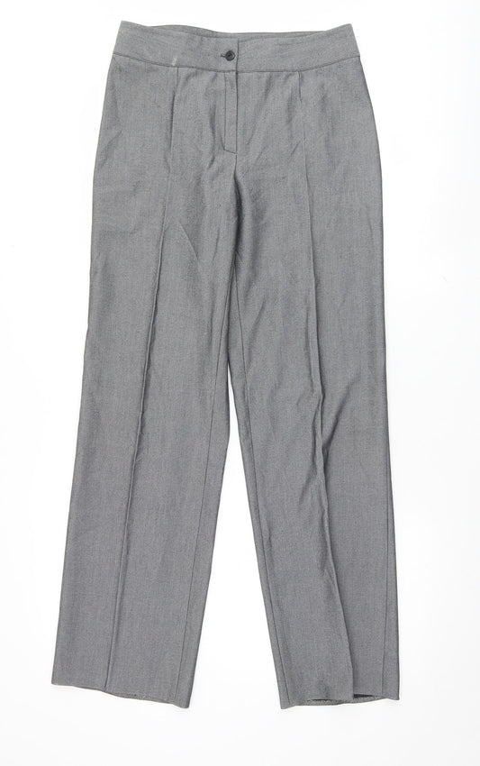 Preworn Womens Grey Trousers Size 8 L30 in