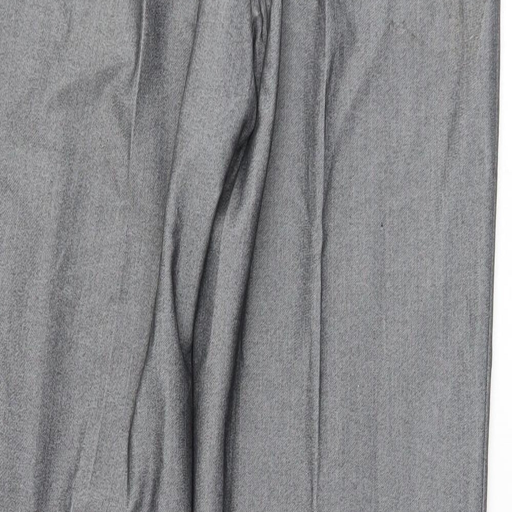 Preworn Womens Grey Trousers Size 8 L30 in