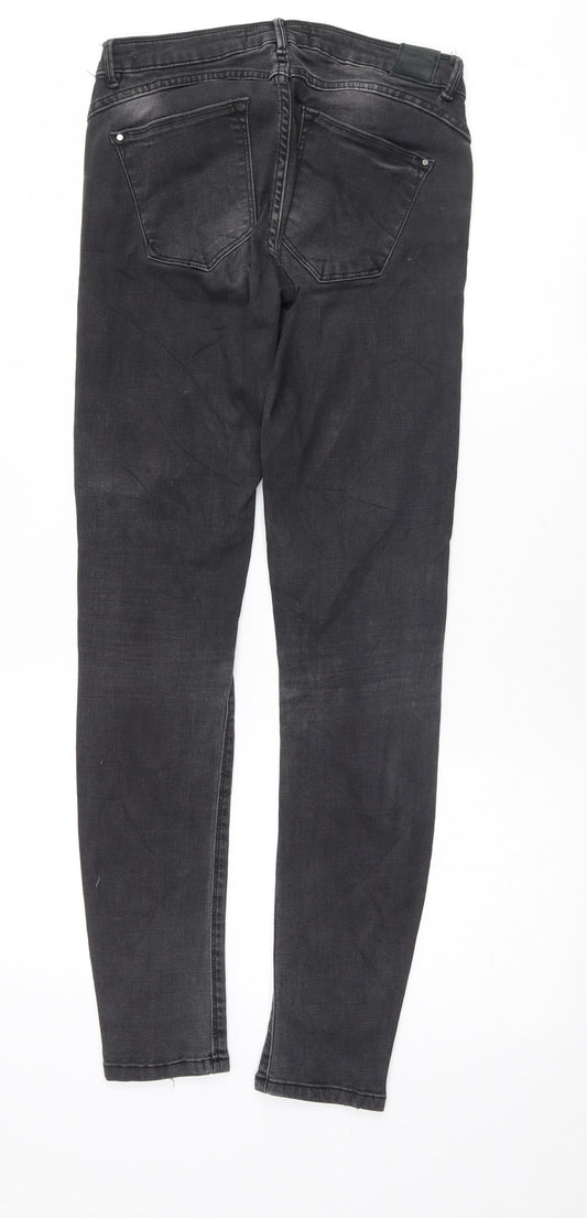 Zara Womens Black Skinny Jeans Size 8 L29 in