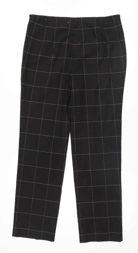 Taranko Womens Black Trousers Size 12 L29 in