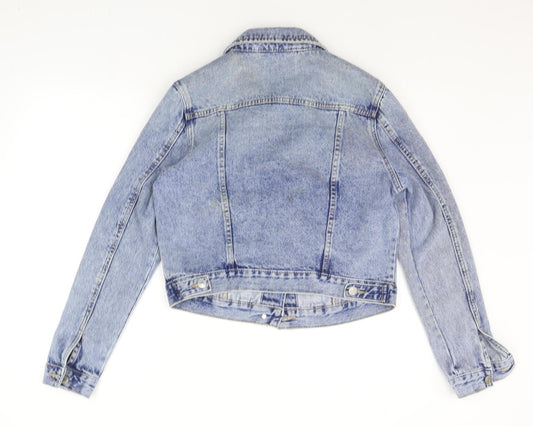 New Look Womens Blue Jacket Coat Size 10
