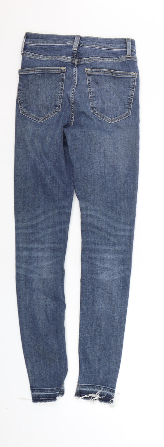 Topshop Womens Blue Straight Jeans Size 25 in