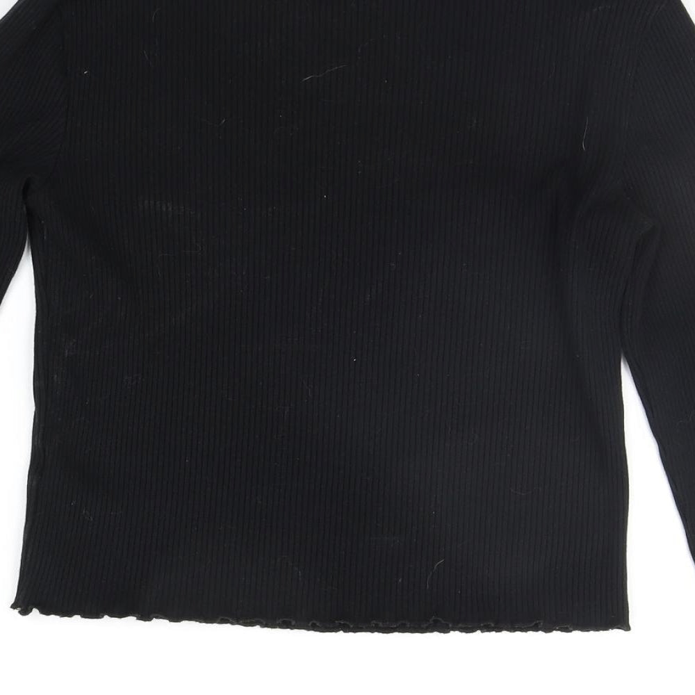 Miss Selfridge Womens Black Pullover Jumper Size 12