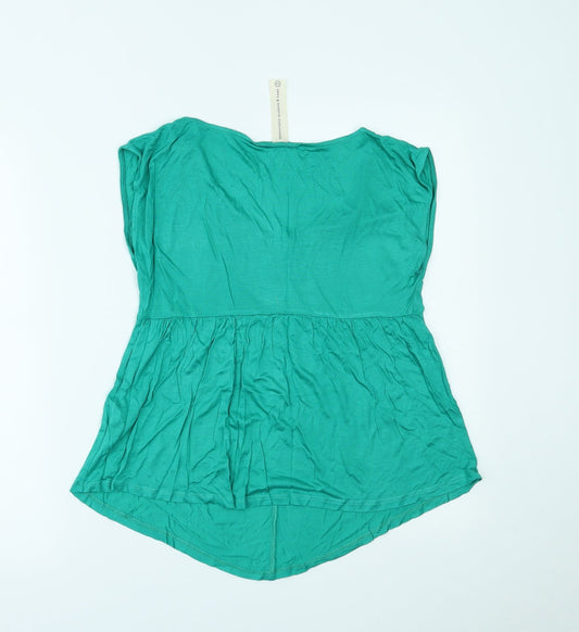 NEXT Womens Green Basic Blouse Size 10